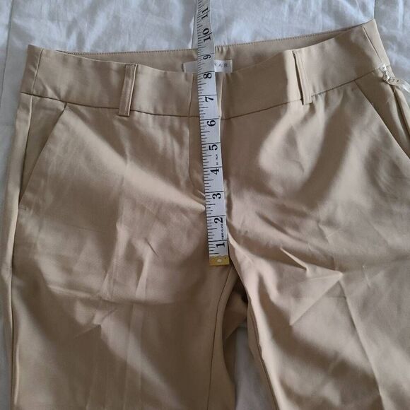 NWT Kenar Women's Khaki Solid Flat Front Cotton Blended Pants Size 4 - Picture 10 of 11